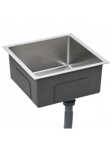 Lavello da Cucina Lavorato a Mano in Acciaio Inox