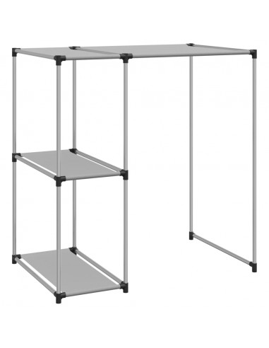 Rastrelliera per Lavatrice Grigia 87x55x90,5 cm Ferro