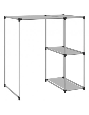 Rastrelliera per Lavatrice Grigia 87x55x90,5 cm Ferro