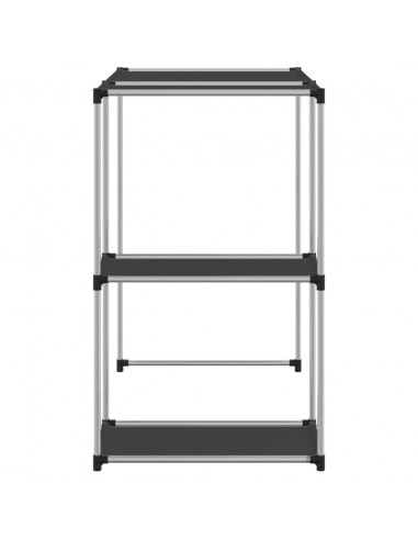 Rastrelliera per Lavatrice Nera 87x55x90,5 cm Ferro