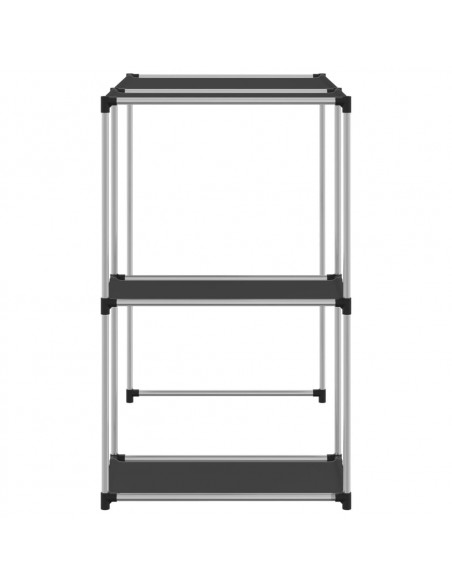 Rastrelliera per Lavatrice Nera 87x55x90,5 cm Ferro