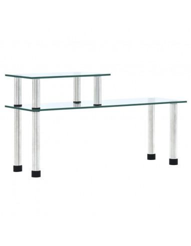 Mensola da Cucina Trasparente 45x16x26 cm in Vetro Temperato