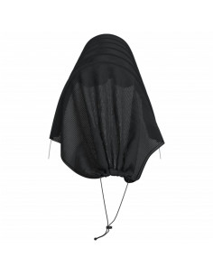 Tunnel a Rete 2pz Neri in Acciaio e Polietilene