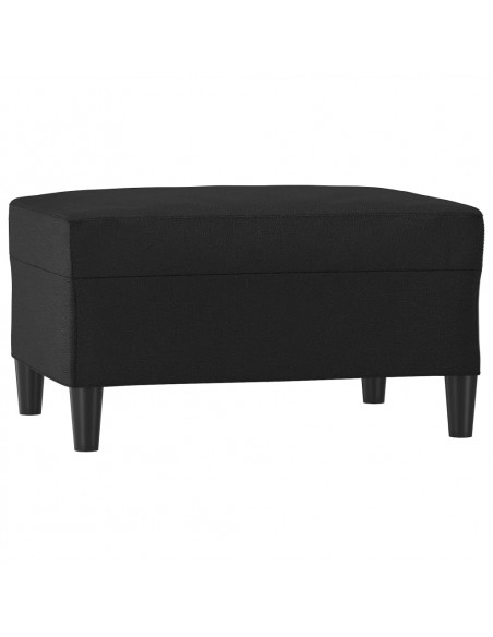 Poggiapiedi Nero 70x55x41 cm in Similpelle