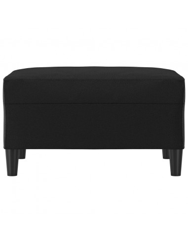 Poggiapiedi Nero 70x55x41 cm in Similpelle