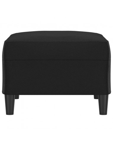 Poggiapiedi Nero 70x55x41 cm in Similpelle