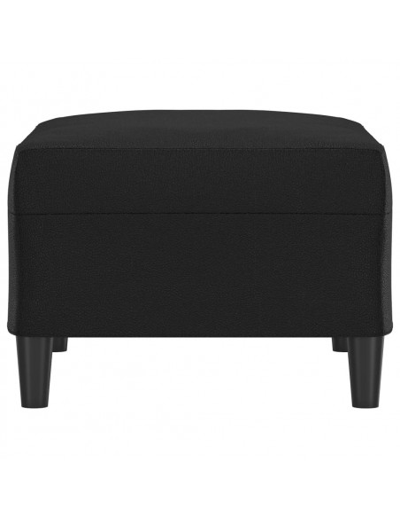 Poggiapiedi Nero 70x55x41 cm in Similpelle