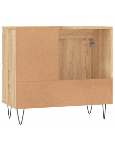 Armadietto da Bagno Rovere Sonoma 65x33x60 cm Legno Multistrato 2