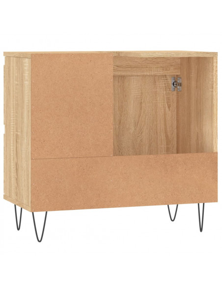 Armadietto da Bagno Rovere Sonoma 65x33x60 cm Legno Multistrato