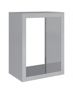 Rastrelliera per Legna 60x40x80 cm in Acciaio Zincato 2