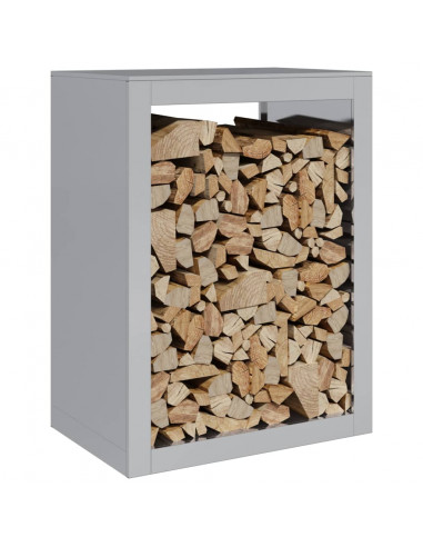 Rastrelliera per Legna 60x40x80 cm in Acciaio Zincato