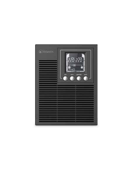 UPS ATLANTIS A03-OP1002XLN Server Online 1000VA (700W) Tower doppia batteria USB/EPO/RS232 1xIEC 2xSchuko LCD