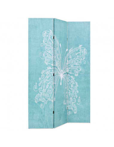 Paravento Pieghevole 120x170 cm Stampa Farfalla Blu