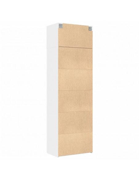 Mobile Portaoggetti Bianco 70x42,5x225 cm in Truciolato