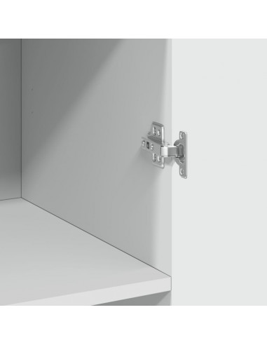 Mobile Portaoggetti Bianco 70x42,5x225 cm in Truciolato