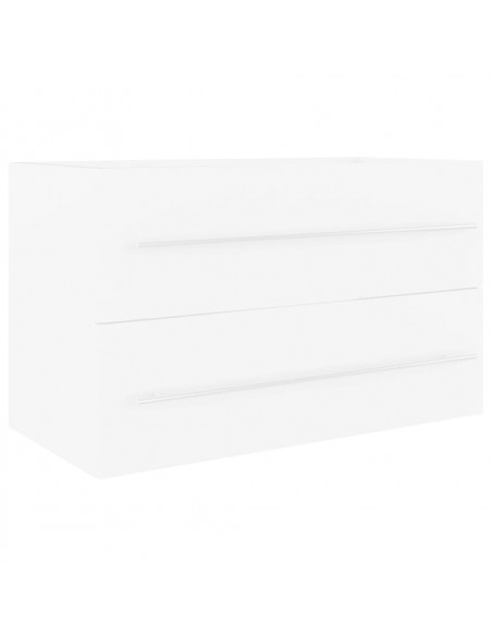 Mobile Lavabo Bianco 80x38,5x48 cm in Legno Multistrato