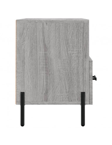 Mobile Porta TV Grigio Sonoma 80x36x50 cm in Legno Multistrato