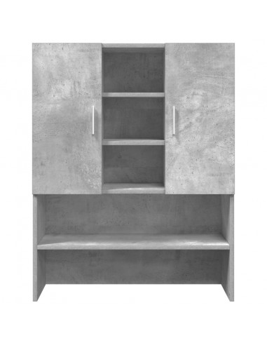 Mobile per Lavatrice Grigio Cemento 70,5x25,5x90 cm