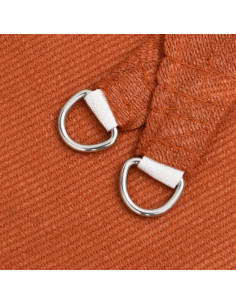 Vela Parasole 160 g/m² Rettangolare Arancione 3x6 m in HDPE