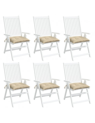 Cuscini per Pallet 6 pz Beige 50x50x7 cm Tessuto Oxford