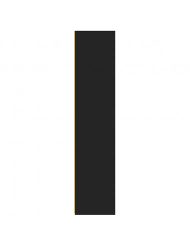 Credenza Nera 70x41x185 cm in Legno Multistrato