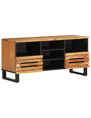 Mobile Porta TV 100x34x46 cm in Legno Massello di Acacia