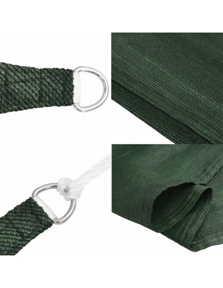 Vela Parasole 160 g/m² Verde Scuro 2,5x3 m in HDPE