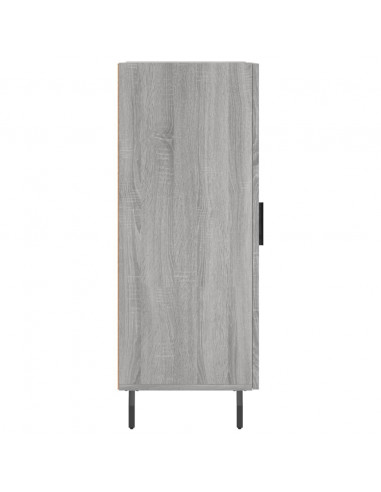 Credenza Grigio Sonoma 34,5x34x90 cm in Legno Multistrato