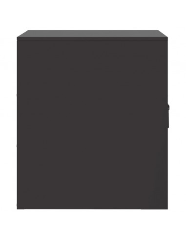 Comodini 2 pz Neri 34,5x39x44 cm in Acciaio