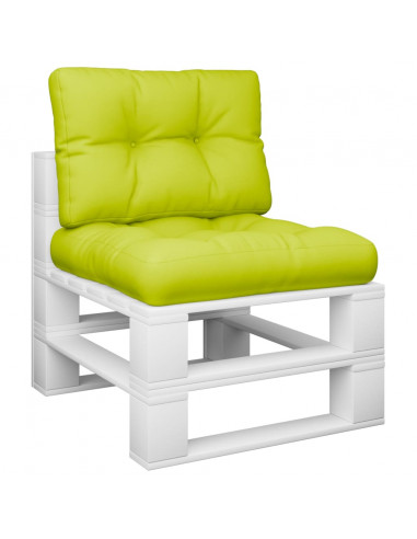 Cuscini per Divani in Pallet 2 pz Verde Intenso in Tessuto