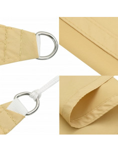 Vela Parasole Sabbia 7x7 m 100% Poliestere Oxford