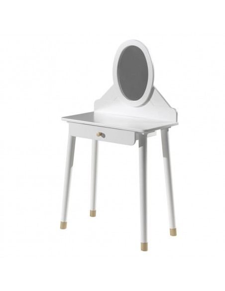 Vipack Toeletta per Bambini Billy con Specchio Bianca in Legno