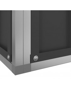 Voliera con Estensione Argento 1037x203x216 cm in Acciaio