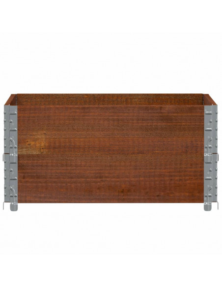 Fioriera da Giardino Marrone 80x60 cm Legno Massello di Pino