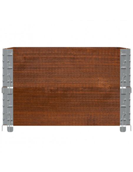 Fioriera da Giardino Marrone 80x60 cm Legno Massello di Pino