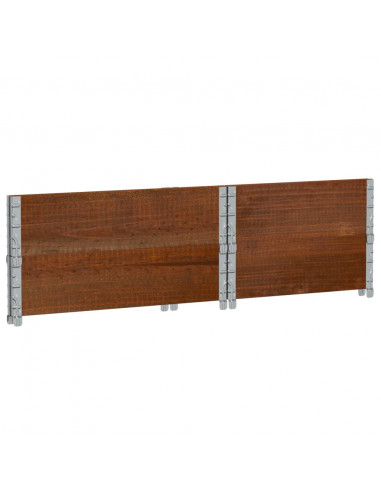 Fioriera da Giardino Marrone 80x60 cm Legno Massello di Pino