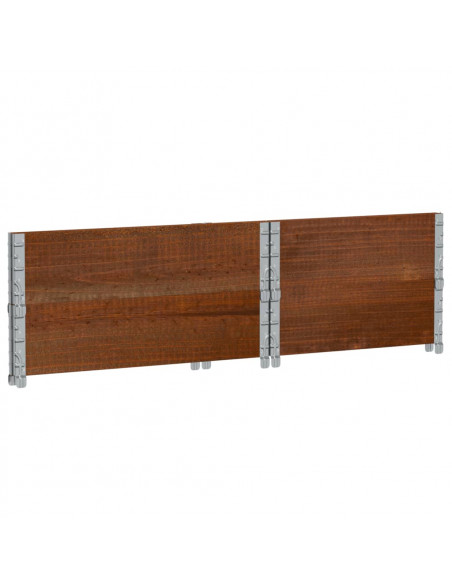 Fioriera da Giardino Marrone 80x60 cm Legno Massello di Pino