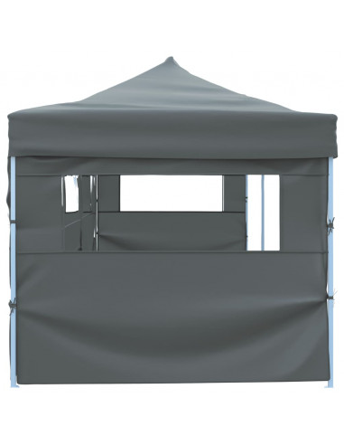 Tenda Pieghevole Pop-Up con 5 Pareti Laterali 3x9 m Antracite