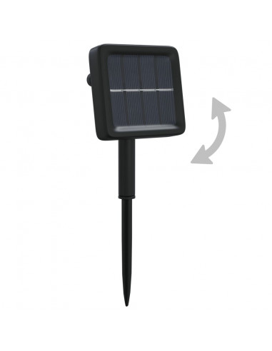 Luci Solari Fatate 5 pz 5x200 LED Blu Interni Esterni