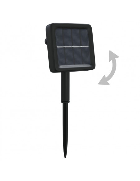 Luci Solari Fatate 5 pz 5x200 LED Blu Interni Esterni