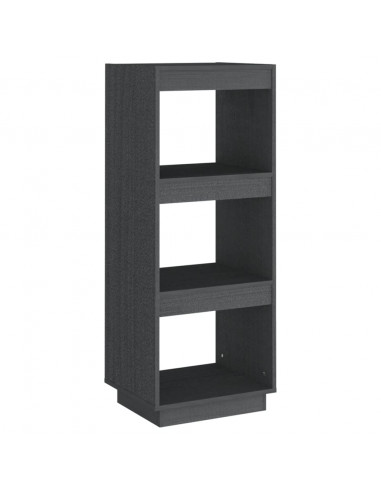 Libreria/Divisorio Grigio 40x35x103cm in Legno Massello di Pino