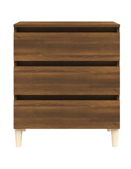 Credenza Rovere Marrone 60x35x69 cm in Legno Multistrato