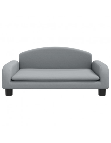 Lettino per Cani Grigio Chiaro 70x45x30 cm in Tessuto