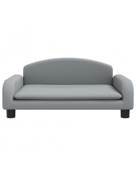 Lettino per Cani Grigio Chiaro 70x45x30 cm in Tessuto