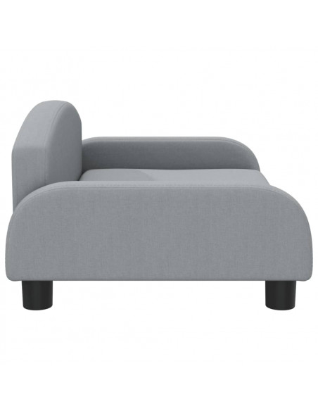 Lettino per Cani Grigio Chiaro 70x45x30 cm in Tessuto
