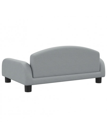 Lettino per Cani Grigio Chiaro 70x45x30 cm in Tessuto