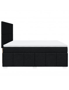 Giroletto a Molle con Materasso Nero 180x200 cm in Tessuto 2