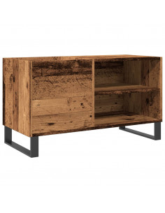 Mobile Porta Dischi Legno Antico 84,5x38x48cm Legno Multistrato 2
