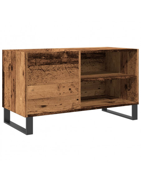 Mobile Porta Dischi Legno Antico 84,5x38x48cm Legno Multistrato
