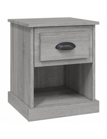 Comodino Grigio Sonoma 39x39x47,5 cm in Legno Multistrato